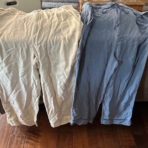 Soft Surroundings Cream TENCEL Lounge Pants